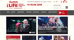 Desktop Screenshot of lifefestival.pl