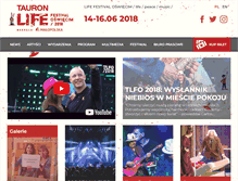 Tablet Screenshot of lifefestival.pl
